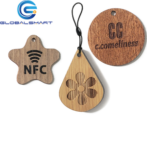 Personalizzato QR stampa di codici a barre nfc portachiavi in legno portachiavi hotel <span class=keywords><strong>tag</strong></span> - Product Image 3