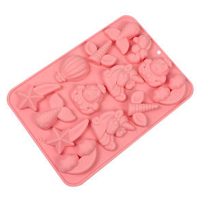 Moule en silicone <span class=keywords><strong>Licorne</strong></span> Sirène Arc-en-ciel Poney pour glaçons, gâteaux, résine, plâtre et <span class=keywords><strong>décoration</strong></span> graffiti - Product Image 3
