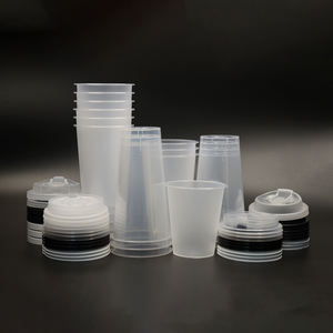 Eco compostabile PLA trasparente tazze per il frullato di tè al latte bevande fredde stampate personalizzate monouso tazza di plastica fornitura di fabbrica - Product Image 3