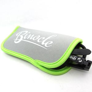 Étui souple et durable en néoprène pour lunettes de lecture et de soleil, design simple, étui portable à fermeture éclair avec protection pliable - Product Image 1