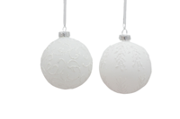 Handgemaakte antieke imitatie glazen kerstboomscène hanger 8cm vintage afwerking voor binnengebruik als decoratie glaswerk