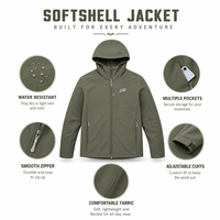 Veste softshell unisexe à capuche pour l'extérieur, résistante à l'eau et au vent, légère, pour le sport et le ski, coupe fine