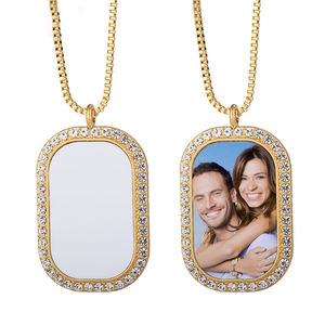 Subli-Forward Elegante Goud Verzilverd Sublimatie Ketting Met Steentjes Voor Sieraden En Relatiegeschenken - Product Image 3