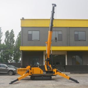 Mini-grue araignée compacte de 5 tonnes pour accès restreint et levage en intérieur, grue sur chenilles à vendre - Product Image 3