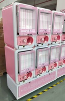 Kangerbao mesin Mini koin pendorong Arcade LED kreatif pembaca kartu kapsul mainan penjual Gacha hadiah mesin hiburan grosir