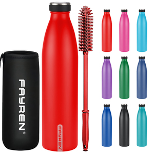 Stainless Steel Insulated Water Bottle Insulated Thermo <strong>Flask</strong> for <strong>Hot</strong> and Cold Beverages Leakproof <strong>Drinking</strong> Bottle - Product Image 1
