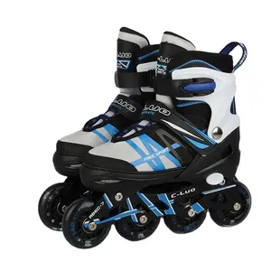 Wholesale in stock hot design outdoor sports durable retractable roller inline skates shoes for kids