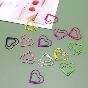 Bán Buôn Đầy Màu Sắc Hình Trái Tim Vật Nuôi Tráng Sắt Dây Kẹp Giấy 30Mm Chất Lượng Cao OEM/ODM Dịch Vụ Cho Nhà Trường Văn Phòng - Product Image 3