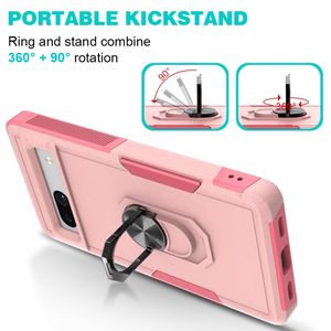 Anti Drop Dual Layer Beschermende Magnetische Patch Metalen Ring Otter-Box <span class=keywords><strong>Com</strong></span> * Muter Style Mobiele Telefoon Case Voor <span class=keywords><strong>Google</strong></span> Pixel 7a 7pro 6a - Product Image 5