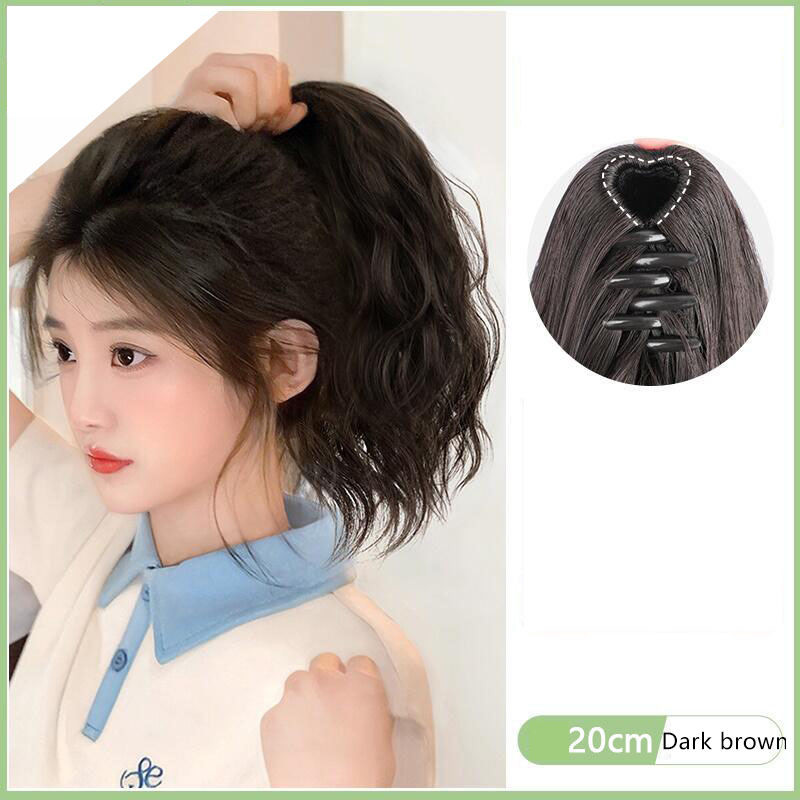 สีน้ำตาลเข้มมี clawclip 20-25ซม