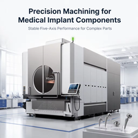 Centre d'usinage vertical CNC 5 axes de haute précision, centre d'usinage à portique pour l'usinage d'implants médicaux