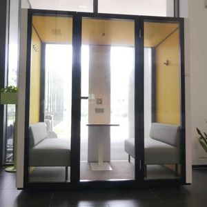 Prix usine deux personnes étudiant parler Co travail Conversation acoustique bureau Pod oem odm cabine de réunion - Product Image 5