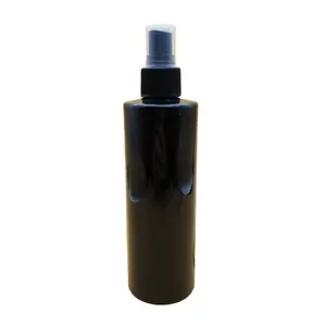 Platte Schouder 250Ml Zwart Plastic Cosmetische Fijne Nevel Spray Fles Huisdier Plastic Spuit Pomp Fles Voor Cosmetische