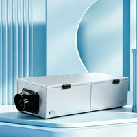Unité de traitement d'air frais à flux unique avec onduleur 150 250 350 m³/h pour ventilateur de récupération de chaleur domestique