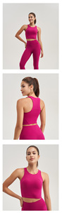<span class=keywords><strong>Soutien</strong></span>-<span class=keywords><strong>gorge</strong></span> de yoga pour femme en nylon 100% doux pour la peau, à maintien élevé, antichoc, séchage rapide, avec coussinets de poitrine élastiques - Product Image 4
