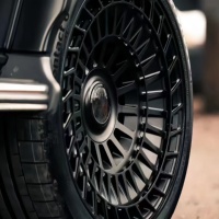 Jantes forgées monobloc XINLAI personnalisées, finition noir brillant, design turbine, concaves profondes, 17-22 pouces, 5x112/5x114.3/5x120 Mercedes-