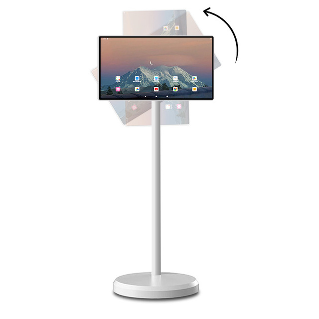 32 Inch Family Indoor Entertainment Android12 LED Lcd Wireless Display Portable Touch Screen Mobile TV White Standing Digital