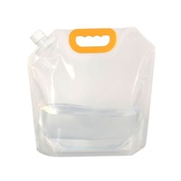 Pochette d'eau en plastique de qualité alimentaire personnalisable en gros 1L 3L 5L 10L Contenant à boisson pliable debout avec bec verseur pour vodka