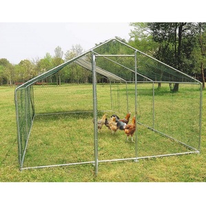 Giardino esterno coniglio anatra correre recinzione gabbia, acciaio zincato cane gatto involucro, metallo pollaio per la vendita - Product Image 2