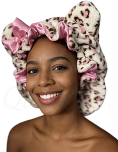 Gorro de Invierno con Orejas de Oso, de Felpa Polar, con Botón Cubierto, para Mujeres y Niños - Mamá, Hogar, Sueño - Product Image 2