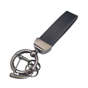 Llavero de Coche con Logo de Marca de Moda al por Mayor Colgante de Llavero de Cuero Retro de Alta Calidad Joyería Personalizada - Product Image 3