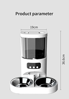 Distributeur automatique intelligent pour animaux de compagnie 2025, le plus vendu, télécommandé via application, alimenté par batterie, en plastique durable, étanche IPX7, pour chiens et chats
