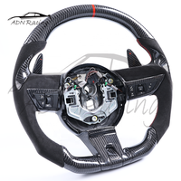 Volant en fibre de carbone véritable à fond plat en forme de D pour Chevrolet Camaro 2010-2011 LS LT RS SS automatique