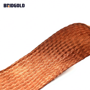 Fil de cuivre flexible BRIDGOLD 70 mm² Fil de mise à <span class=keywords><strong>la</strong></span> terre tressé Prix d'usine Fil de cuivre plat tressé - Product Image 4