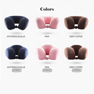 Bravo หมอนรองคอรูปตัวยู,หมอนเครื่องบินแบบปรับได้พร้อมหน้ากากปิดตา - Product Image 5