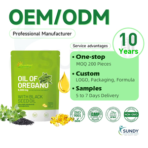 OEM/ODM Olio di Origano 300 Capsule Softgel Olio di Semi Neri Olio di Origano Integratore Alimentare Quotidiano per Adulti - Product Image 2
