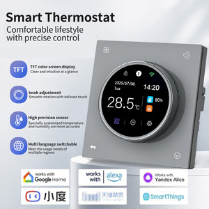 <span class=keywords><strong>Thermostat</strong></span> intelligent WiFi personnalisé en gros directement de l'usine, contrôleur de chauffage électrique par le sol WiFi pour la maison intelligente - Product Image 2