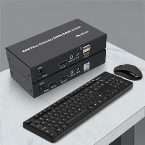 20Km HDMI KVM fibra Extender su cavo in fibra ottica SC con Loop Out HDMI USB a fibra Extender ricetrasmettitore Video di trasmissione - Product Image 5