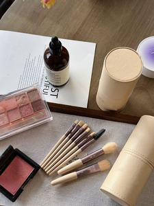 8-Piece Mini <b>Makeup</b> <b>Brush</b> <b>Set</b> Short Handle Transparent Handle Portable Powder <b>Brush</b> Contour <b>Brush</b> Blush <b>Brush</b> Eyeshadow <b>Brush</b> - Product Image 2