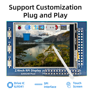 Xlw tùy chỉnh <span class=keywords><strong>2</strong></span>.4 ''TFT SPI 320*240 màn hình cảm ứng LCD module <span class=keywords><strong>2</strong></span>.4 inch Raspberry Pi hiển thị - Product Image 2