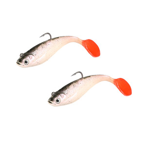 Vivo grasos naturales pescado Asturias señuelos pesca plano cola paddle PVC ambiental suave Señuelos de Pesca - Product Image 4