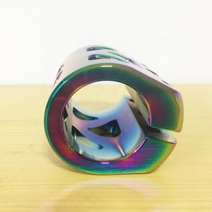 Piezas de repuesto para patinete eléctrico, abrazadera de aluminio de compresión <span class=keywords><strong>HIC</strong></span> /IHC, cromado, color arcoíris, con 3 pernos, nuevo - Product Image 4