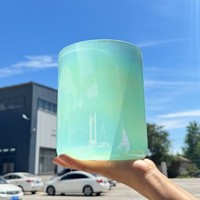 Bol chantant en cristal turquoise 432HZ 6 pouces F4 avec sac