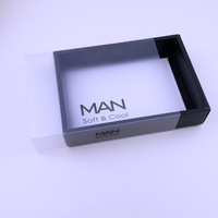 Carton givré transparent écologique pour hommes et femmes, sous-vêtements, chaussettes, Lingerie, boîte d'emballage en carton ondulé