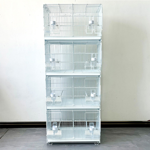 Groothandel Professionele Hete Verkoop Hoge Kwaliteit Stapelbare Broedvogelkooien Luxe Liefde Vogelkooi Kopen Metalen Kanarie Papegaaienkooi - Product Image 2