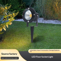 Projecteur LED extérieur en aluminium IP65 à piquer au sol, angle de faisceau 60°, pour arbres, parcs, jardins et pelouses