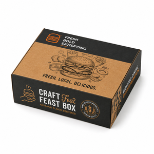 กล่องอาหารแบบขายส่งสำหรับไก่<span class=keywords><strong>ทอด</strong></span> เบอร์เกอร์ เฟรนช์ฟรายส์ หัวหอม<span class=keywords><strong>ทอด</strong></span> กล่องขนม พร้อมแผ่นกั้นกันน้ำมันแบบรักษ์โลก กล่องคอมโบแบบนำกลับบ้านพร้อมโลโก้สั่งทำได้ - Product Image 6