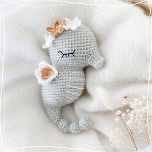 Bella <span class=keywords><strong>Amigurumi</strong></span> animali del mare uncinetto il bel cavalluccio marino uncinetto carino piccolo cavalluccio marino giocattolo per i bambini - Product Image 4