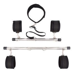 Herramientas de Entrenamiento BDSM, Restricción de Extremidades con Barra de Metal, Esposas para Manos y Tobillos, Restricción de Manos y Pies, Barra Separadora de Piernas Ajustable para Sexo - Product Image 2