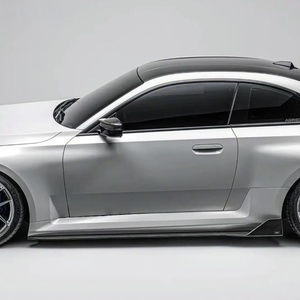 Extensions de jupes latérales en carbone préimprégné finition brillante style AD, accessoires de carrosserie aérodynamiques pour BMW M2 G87 <span class=keywords><strong>2023</strong></span> 2025 - Product Image 2