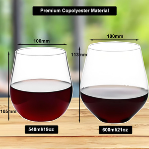 <span class=keywords><strong>Verre</strong></span> à vin sans pied en <span class=keywords><strong>plastique</strong></span> <span class=keywords><strong>réutilisable</strong></span>, brillant, durable et incassable pour la promotion (OEM/ODM) - Product Image 5
