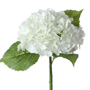 Vraie touche de haute qualité tige unique grande artificielle souple latex hortensia fleurs fausse fleur hortensia mariage fleurs décor - Product Image 5