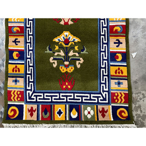 พรมเปอร์เซียแฮริซบิซาร์ดถักมือ ขนสัตว์ สีพื้น ทอแบบแฮนด์ทัฟท์ กันลื่น ขนาดสั่งทำได้ สำหรับใช้ในบ้าน - Product Image 3