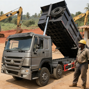 Camions bennes basculantes Howo d'occasion, robustes, avec benne en U, 12 roues, 8x4, 50-60 tonnes, 371-380 ch, <span class=keywords><strong>Prix</strong></span> usine - Product Image 1