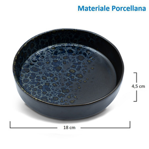 Vassoi Rotondi Neri da 35,5 Cm con Rivestimento in Gomma Antiscivolo, Vassoi Infrangibili in Polipropilene - Product Image 2
