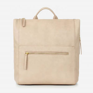 <span class=keywords><strong>Sac</strong></span> <span class=keywords><strong>à</strong></span> <span class=keywords><strong>dos</strong></span> de voyage pour maman en cuir PU haut de gamme, grande capacité, étanche, avec fermeture éclair, pour couches et articles de puériculture - Product Image 2